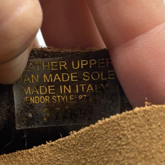 BIO NATURA Made In Italy Leather/Suede Tan Platform Sandal Women's Size 6.5 - Picture 12 of 12